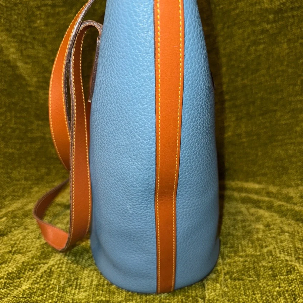 Dooney and Bourke R172 North South Tote in Mediterranean Blue - Picture 6 of 14